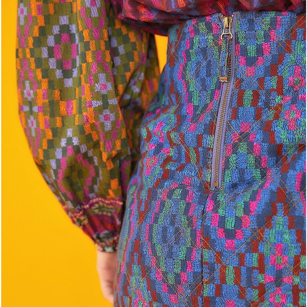 FARM RIO Tapestry Scarf
Blue Mini Skirt Size 0 - Picture 5 of 16